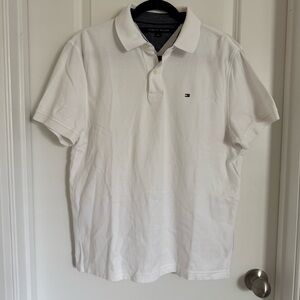 Tommy Hilfiger Classic White Polo Shirt, M